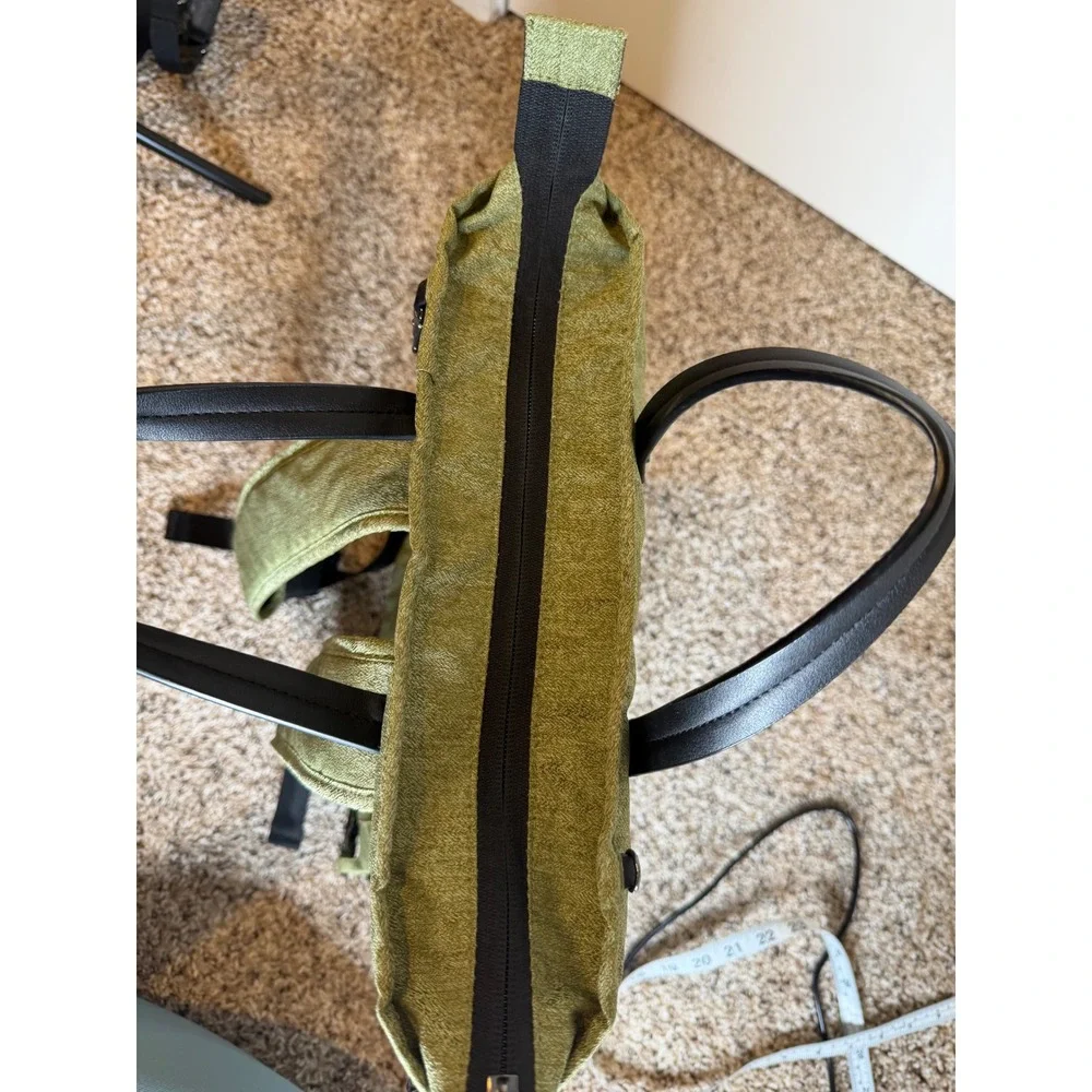 Sherpani Camden Convertible Backpack Tote Bag Olive Green Melange Missing Strap